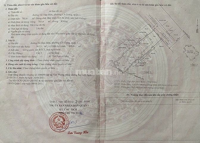 Bán nhà Quận 1, mặt tiền Hồ Hảo Hớn, gần Bến Thành, 800m2, ngang 12m