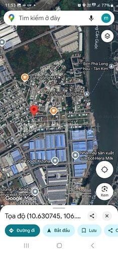 Bán Nền Đất 2 mặt tiền KDC TÂN KIM TT CẦN GIUỘC 145M2 GẦN SÔNG CẦN 