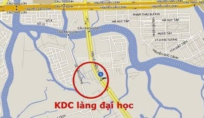 Bán nền 200m2 Khu C dự án Làng Đại Học, Nhà Bè