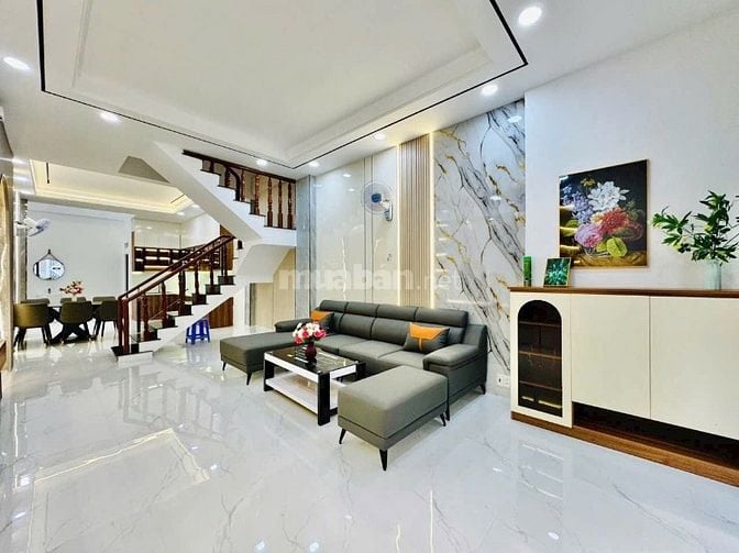 Bán nhà Bình Thạnh 67,2m2 giá 2 tỷ 590 triệu đường Nơ Trang Long, P13.
