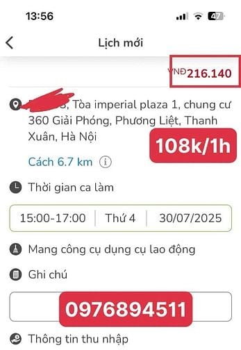 Tuyển giúp việc theo giờ thu nhập CAO, làm GẦN NHÀ