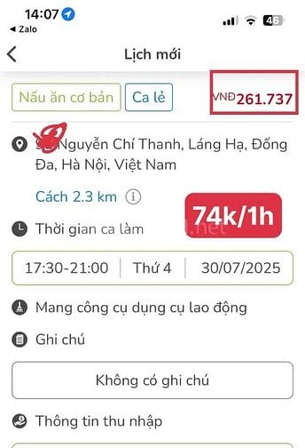 Tuyển giúp việc theo giờ thu nhập CAO, làm GẦN NHÀ