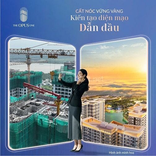 Căn 2 PN Opus One Vinhome Quận 9 view nội khu Tặng 500tr, xe VF3,