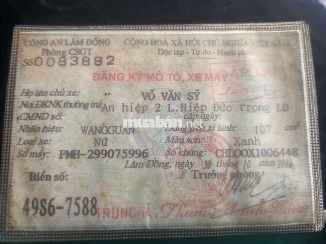 Wave 110cc có giấy tờ
