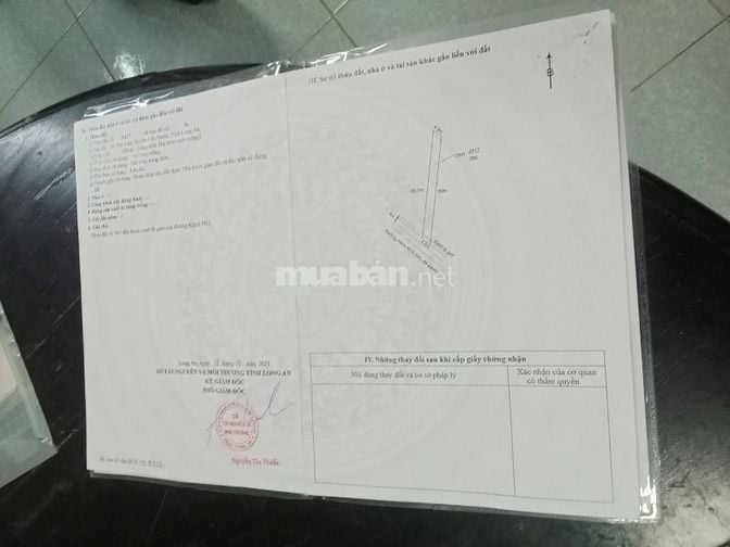 Bán đất thổ mặt tiền Cần Đước, Long An diện tích 1.167 m2 giá 6 tỷ VNĐ