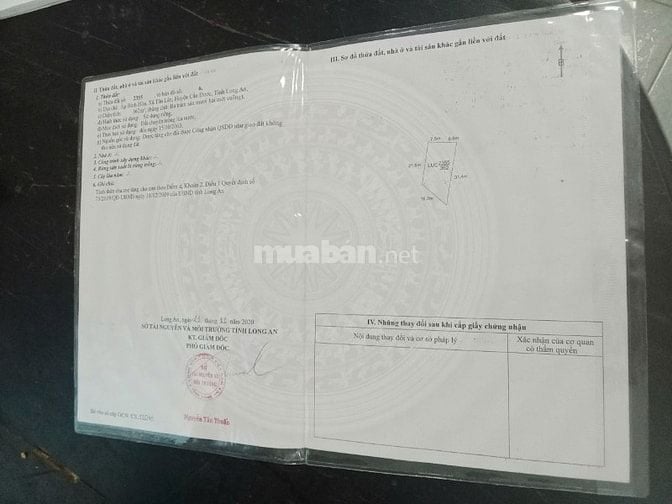 Bán đất thổ mặt tiền Cần Đước, Long An diện tích 1.167 m2 giá 6 tỷ VNĐ