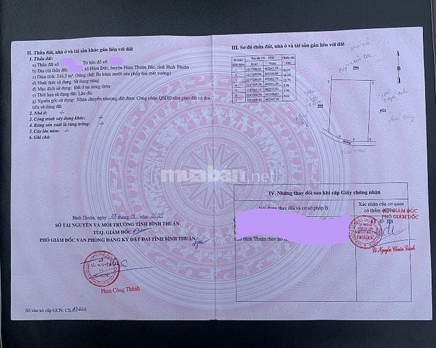 Full thổ cư 316m2 có nhà tại Hàm Đức, Bình Thuận, giá tốt nhất 1,25 tỷ
