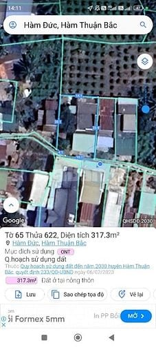 Full thổ cư 316m2 có nhà tại Hàm Đức, Bình Thuận, giá tốt nhất 1,25 tỷ