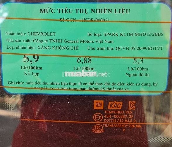 Nhà cần bán Spark 5 chỗ 2016 bản đủ LT
