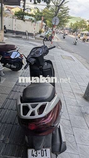 Xe lead fi đời chân chống điện màu nho