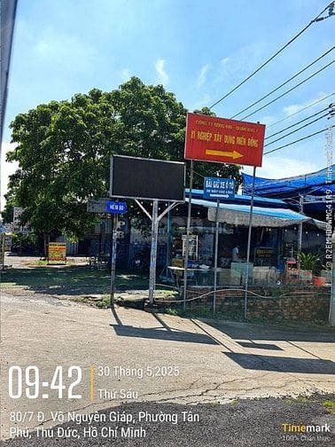 Cho thuê đất đường Võ Nguyên Giáp quận 9 giá 180 triệu 