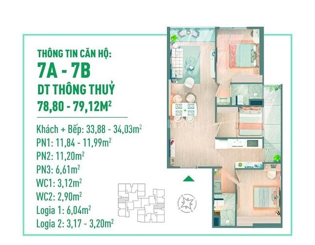 CHỈ 4,2 TỶ – SỞ HỮU NGAY CĂN HỘ 2PN, 2VS FULL NỘI THẤT CAO CẤP 