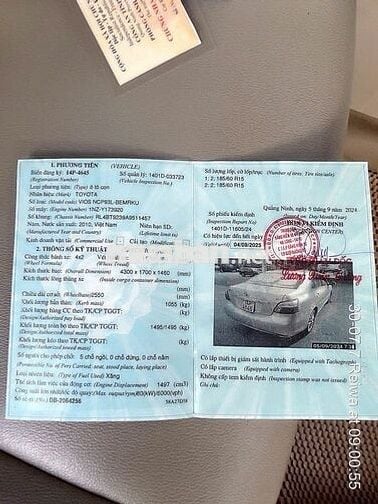 Toyota Vios 2010 1.5E - 200000 km