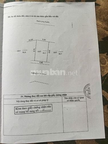 Bán Nhà 1 Trệt 2 Lầu Mặt Tiền Chợ Lê Thị Nhiên, Long Xuyên, An Giang