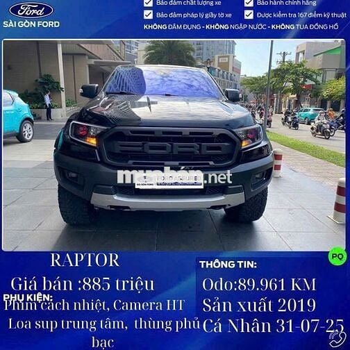 Ford Ranger 2019 Raptor 2.0L 4x4 AT - 25000 km