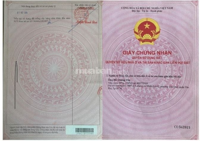 Bán đất Mặt tiền Quốc Lộ 1A, Bình Hưng Hoà B, Quận Bình Tân. TP.HCM