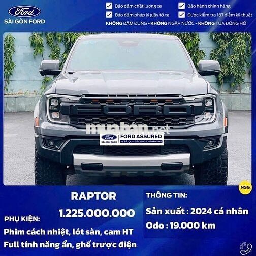 Ford Ranger 2019 Raptor 2.0L 4x4 AT - 25000 km