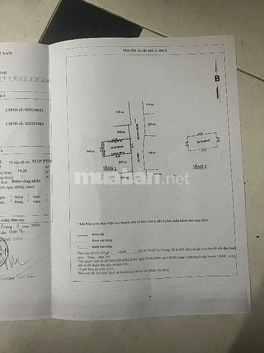 bán nhà q7 gần chợ bùi văn ba 