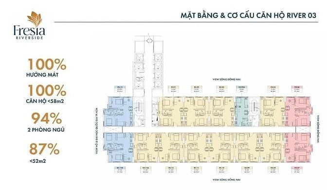 Chì cần thanh toán 500 triệu sở hữu ngay căn hộ 2PN fresia Riveside BH