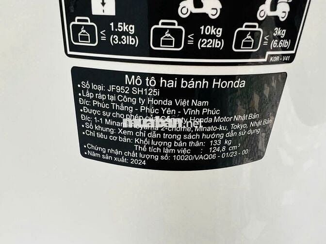 HONDA SH 125I -2024 XE SIÊU MỚI CẦN BÁN