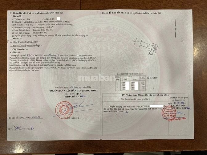 Nhà 1 trệt 1 lầu, SHR, ấp Hậu Lân, Bà Điểm, Giá cực hot chỉ 1 tỷ 450.