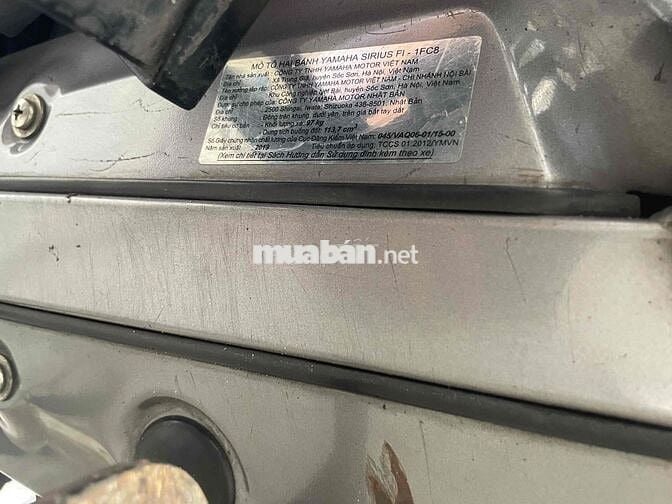 Yamaha Sirius Fi 2019 chính chủ TPHCM máy zin