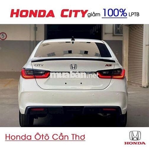 Honda City 2025 Giảm 57tr (100% LPTB) + Phụ Kiện