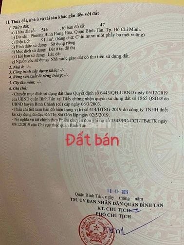 50tr nhận đủ!! Bán đất chính chủ 91.3m2 giá chỉ 4.3 tỷ tương lai 2MT 