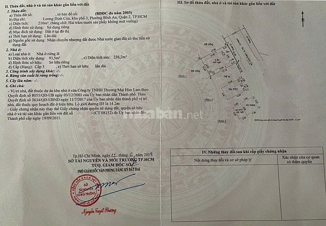 Bán nhà hẻm lớn Lương Định Của, Quận 2, 12x18m, trệt 2 lầu, giá 60 tỷ