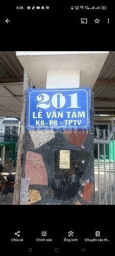 Cho thuê nhà trọ 7 phòng . mặt tiền lê văn tám k 8 phường 8 TP trà vin