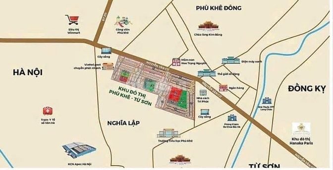 Bán shophouse KĐT Phù Khê với tiện ích tốt sử dụng lâu dài