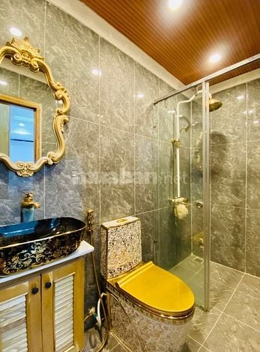 Nhà 4,7 x 9 đúc 1 trệt 1 lững 2 lầu sân thượng hẻm xe hơi thống nhấP16