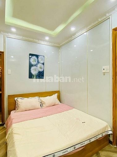 Nhà 4,7 x 9 đúc 1 trệt 1 lững 2 lầu sân thượng hẻm xe hơi thống nhấP16