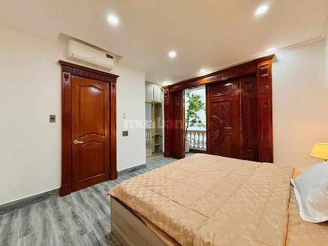 Biệt thự hẻm 6 m khu nhà giàu nguyễn văn khối thang náy xây 5 tầng