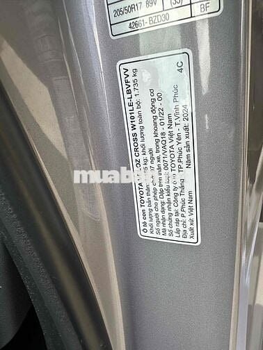 Toyota Veloz Cross 2024 -7c tự động đẹp