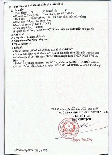 Bán nền đất KDC đường Bờ Bao QL50 nay là Văn Tiến Dũng vào 30m