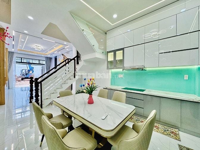 GV, 4 TẦNG MỚI- FULL NT- HẺM OTO NGỦ NHÀ- CÁCH SÂN BAY TSN 10P XE MÁY.