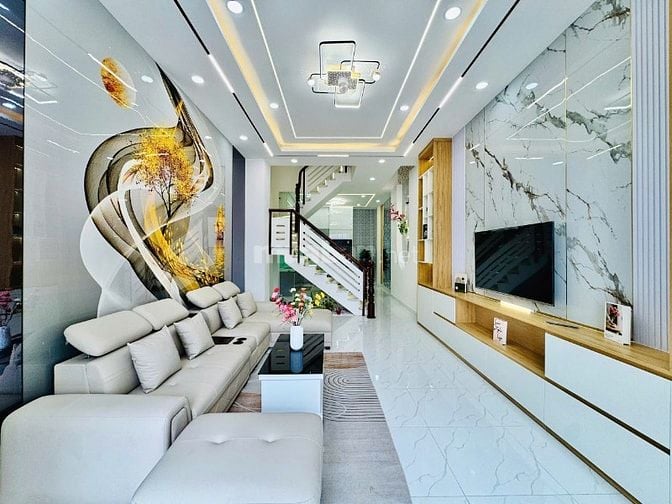 GV, 4 TẦNG MỚI- FULL NT- HẺM OTO NGỦ NHÀ- CÁCH SÂN BAY TSN 10P XE MÁY.
