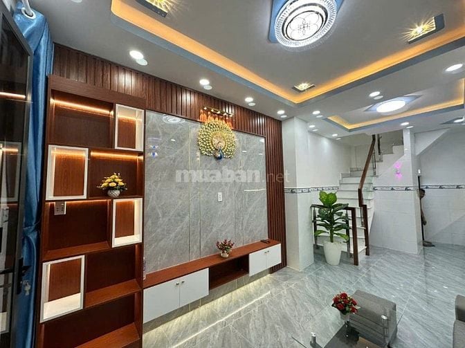 Nhà mới tuyệt đẹp, Hẻm 28 Lương Văn Can, P15,Q8. 1Trệt,1lầu, 3,2m x 9m