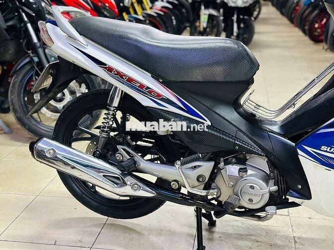 XE MÁY THỊNH PHÁT - AXELO 125 XANH TRẮNG 2015 CHẤT