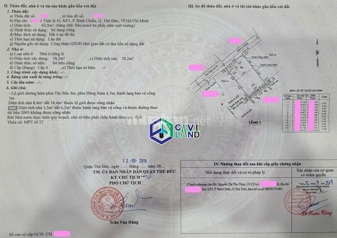 Bán nhà riêng cách Tỉnh lộ 43 khoảng 55m, 2,95 tỷ, 63,5m2, 2PN, 1WC