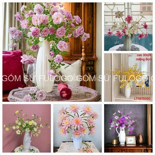 Nơi mua Sỉ Lẻ Bình Hoa Gốm Sứ Bát Tràng uy tín tại TPHCM Gốm sứ Fulogo