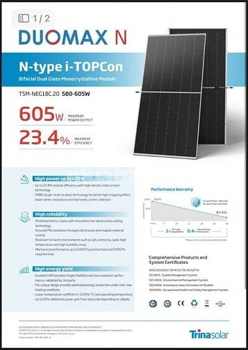 PIN NĂNG LƯỢNG MẶT TRỜI TRINA SOLAR