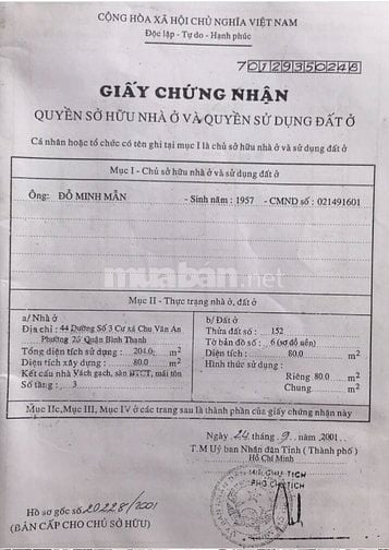 BÁN NHÀ MẶT TIỀN CHỢ CHU VĂN AN P.26 BÌNH THẠNH TPHCM