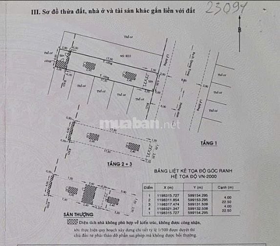 Bán nhà mặt tiền chợ Hạnh Thông Tây