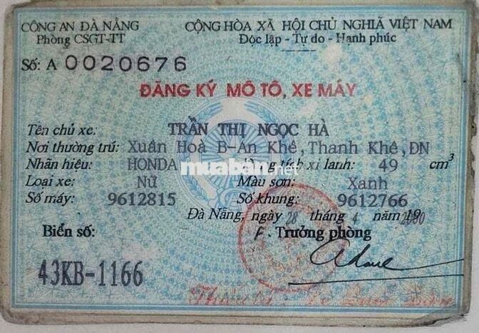 Nhượng lại xe cub 86 chính chủ tại Gò Vấp