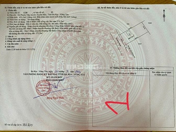 Chính chủ cần bán 4 lô đất Xuyên Mộc, sát hồ Bà Tô