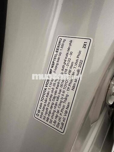 Toyota Vios 2022 G- Bản Full Option. 399Tr