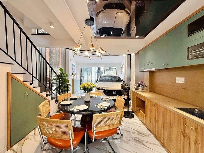 ⭐️Nhà 4 Lầu tuyệt đẹp Cao cấp xe hơi để trong nhà Lê Đức Thọ, P15, GV