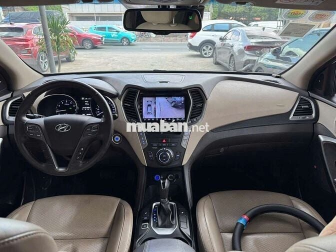 Hyundai Santafe 2017 4WD 2.4L full xăng,màu trắng